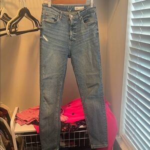 Zara Women's Blue Skinny Jeans